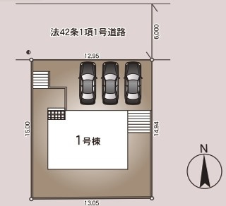 【新築戸建】　いわき市若葉台第8の区画図|区画図です。ご参照ください。