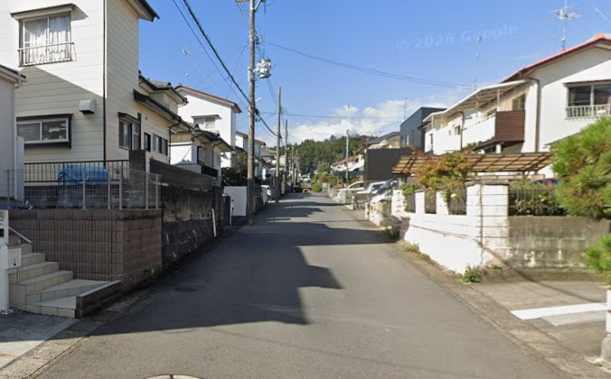 【新築戸建】　いわき市若葉台第8の前面道路含む現地写真|北側幅員6ｍ公道