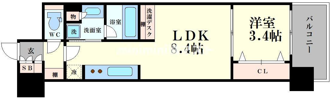 アーバネックス本町Ⅱの間取り