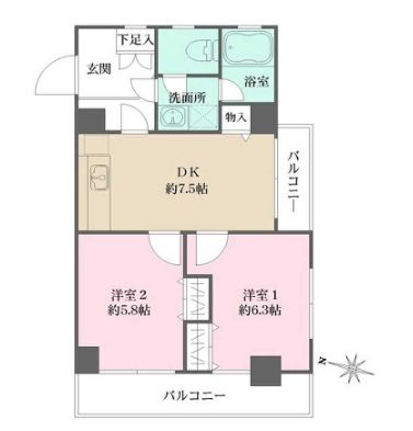 エヴァンテ西池袋の間取り