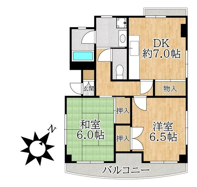 ルシオール塩焼の間取り