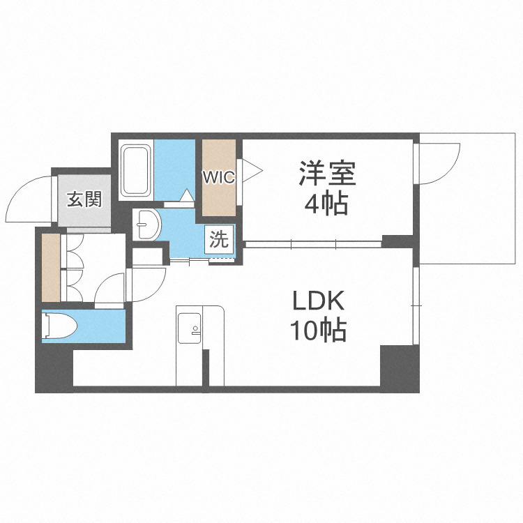 La Douceur谷町の間取り