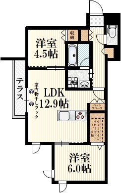 ＧｒａｎｄＶｉｌｌａ鷺宮の間取り|★角部屋★ウォークインクローゼット★