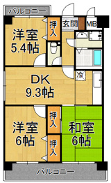 M-PEAKS塚口南の間取り