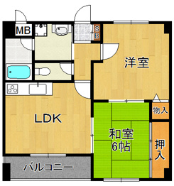 アベリア1番館の間取り