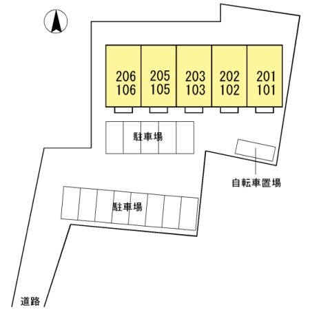 Ｄ－ｒｏｏｍ西別所　　刈谷市近郊の賃貸ならクラスホーム刈谷店の区画図
