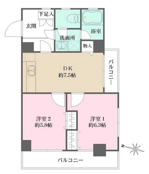 【間取り】 | エヴァンテ西池袋