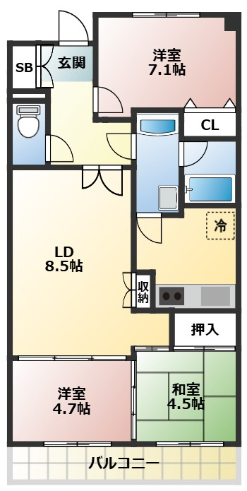 徳川園サンハイツの間取り