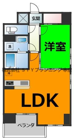 仲介手数料0！！Gramercy Shirakawa Koenの間取り