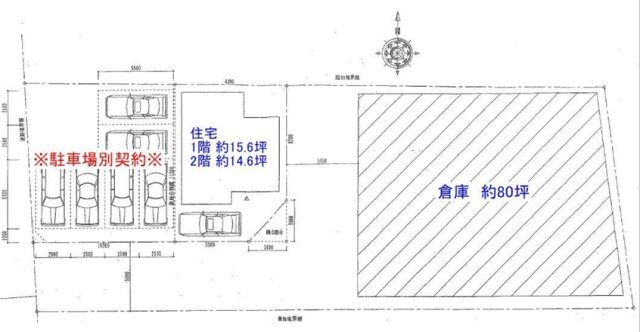 長吉出戸　貸倉庫・居宅の間取り