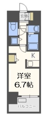 【間取り】 | プレサンスタワー難波WEST 