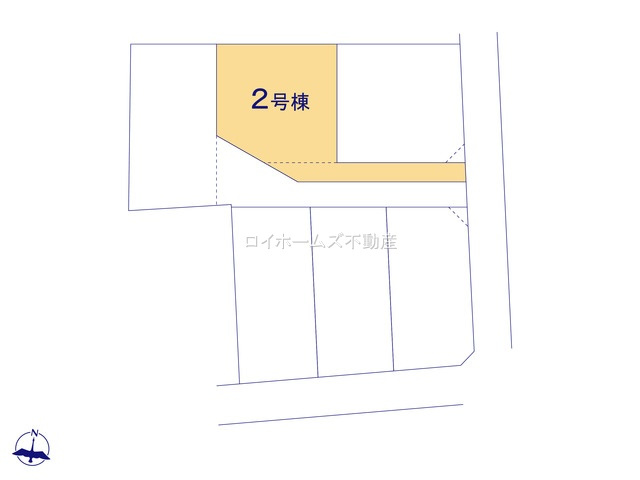 【区画図】 | 名古屋市守山区森孝４丁目123『仲介料無料』新築戸建て | 2号棟