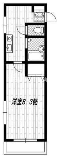 板橋区南常盤台１丁目の賃貸マンションの間取り