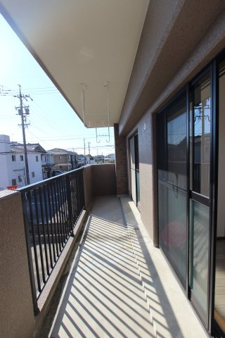 ソレーユ五条壱番館のバルコニー