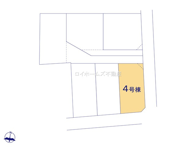 【区画図】 | 名古屋市守山区森孝４丁目123『仲介料無料』新築戸建て | 4号棟