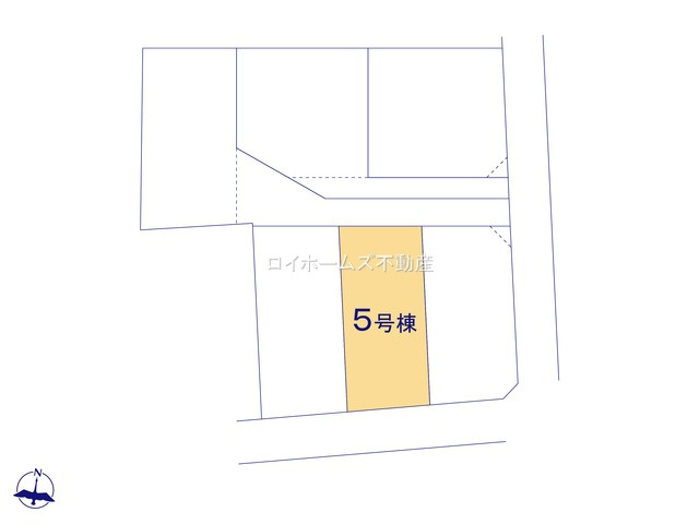 【区画図】 | 名古屋市守山区森孝４丁目123『仲介料無料』新築戸建て | 5号棟