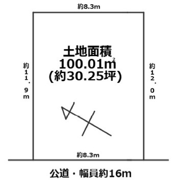 越谷市花田６丁目　土地