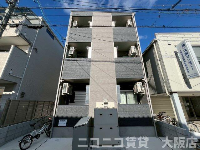大阪市旭区大宮１丁目のアパートの外観