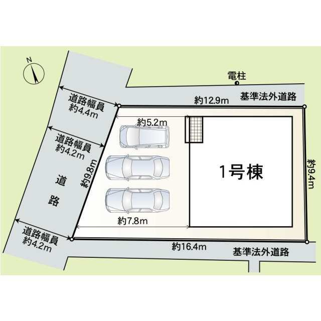 ☆選べる家具プレゼント☆立花５丁目　４LDK　新築戸建の区画図