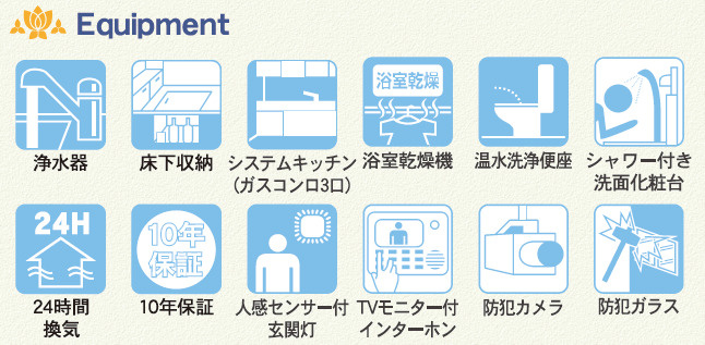 クレイドルガーデン浦添市西原　第６・２号棟のその他|こだわりの住宅設備