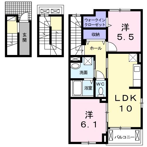イエ　フェリーチェ　　刈谷市近郊の賃貸ならクラスホーム刈谷店の間取り