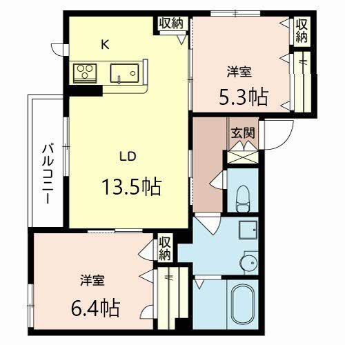シャーメゾン鮎川の間取り
