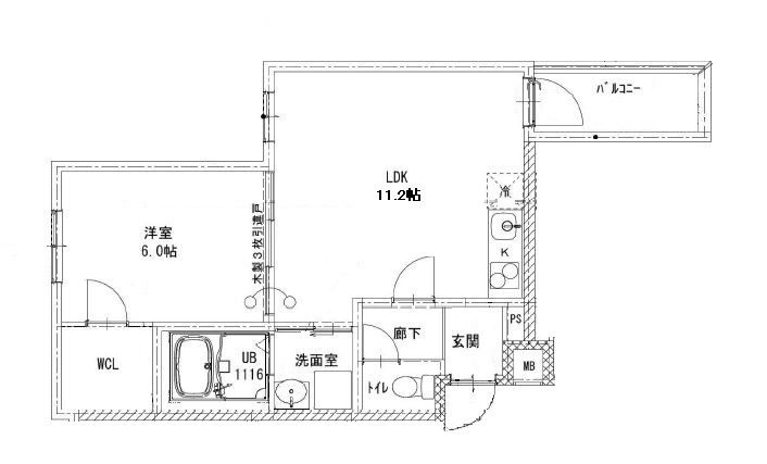 フジパレス　ヴェールの間取り