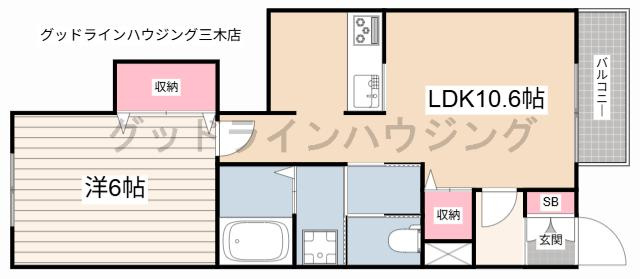 サラスヴァーティーＹの間取り