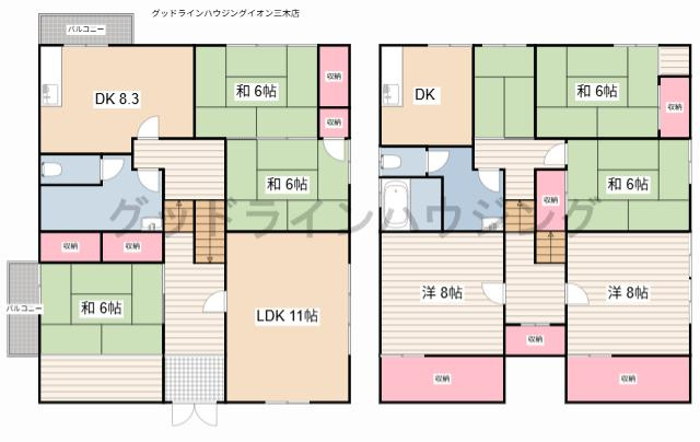 三木市自由が丘本町2丁目貸家