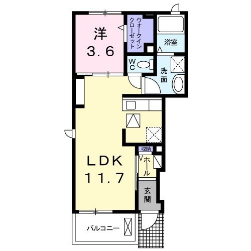悠凛・９８Ｋ　　刈谷市近郊の賃貸はクラスホームの間取り