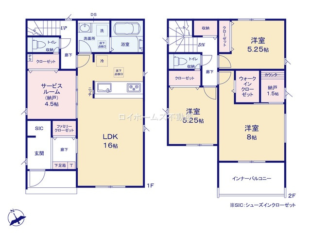 【間取り】 | 一宮市大赤見字栽松寺前180『仲介料無料』新築戸建て | 1号棟
