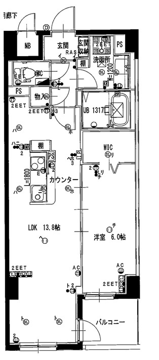 モンパルクいこまNeOの間取り
