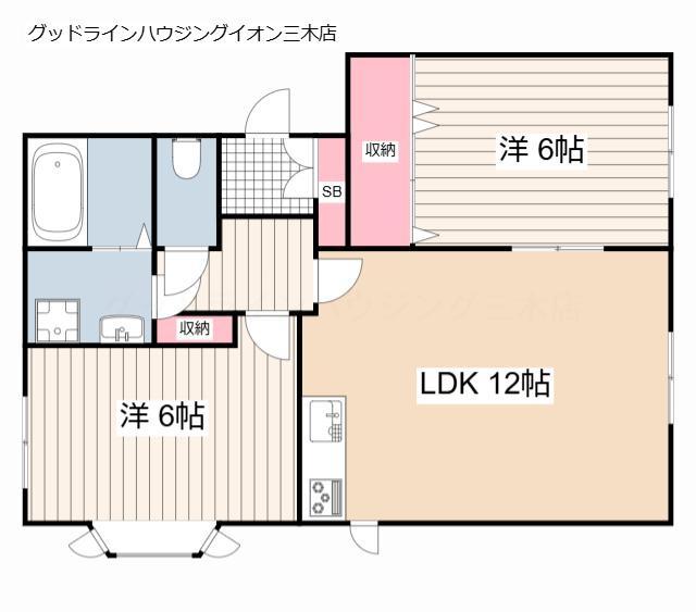 ローズガーデン二番館の間取り