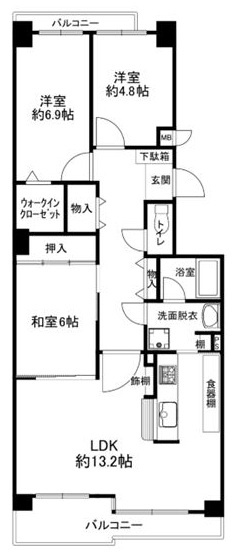 メゾン名谷の間取り