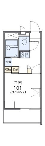 広島市佐伯区千同３丁目の賃貸マンションの間取り|画像2