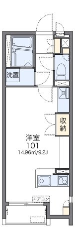 広島市佐伯区五日市中央６丁目のアパートの間取り|画像2