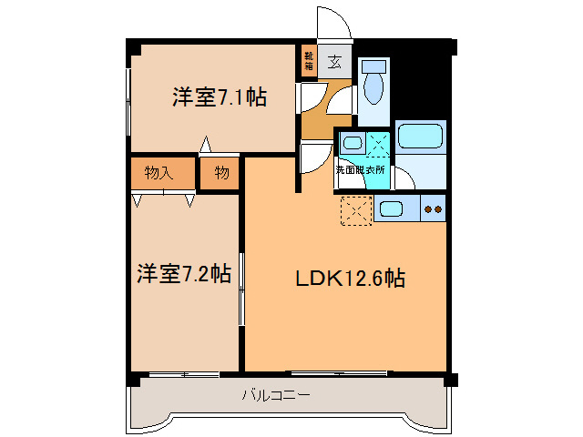アーベイン重陽の間取り