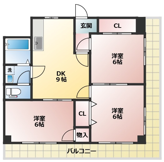 とよビル平成の間取り