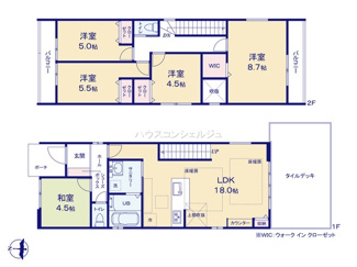 【間取り】 | 名古屋市名東区猪高台２丁目503【仲介手数料無料】新築一戸建て　2号棟