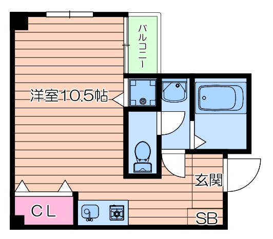 ハイツプルニエの間取り