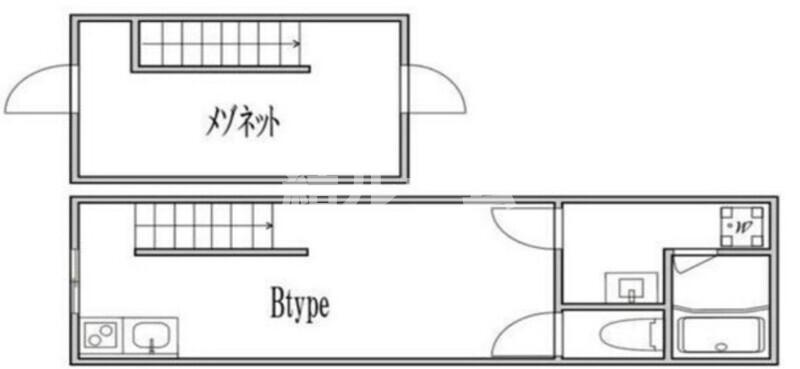 豊島区長崎５丁目のアパートの間取り