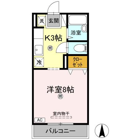 コーポブルースカイの間取り