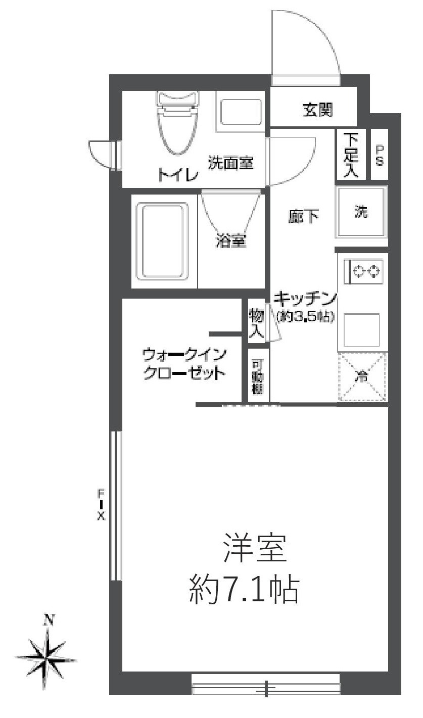 プラティーク森下の間取り