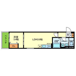 D porta cerezoの間取り