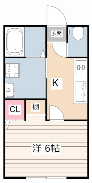 リープラス恵比須駅前の間取り