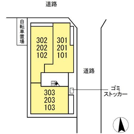 コルツァ蓮根の区画図