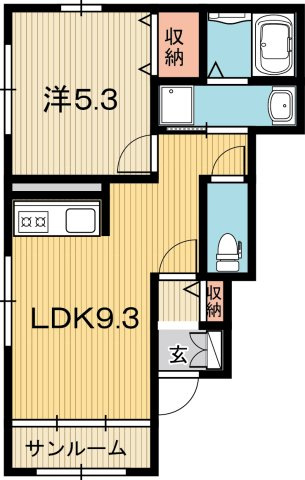 サンハイム D棟の間取り