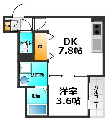 グランツ喜連の間取り