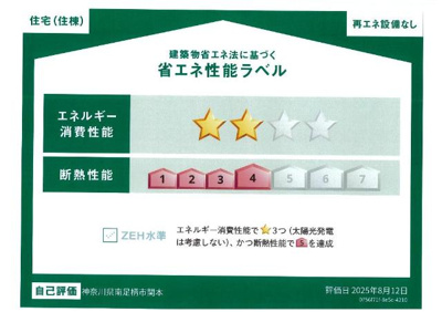 【外観】 | 南足柄市関本アパートⅡ期新築工事 | 省エネ性能ラベル