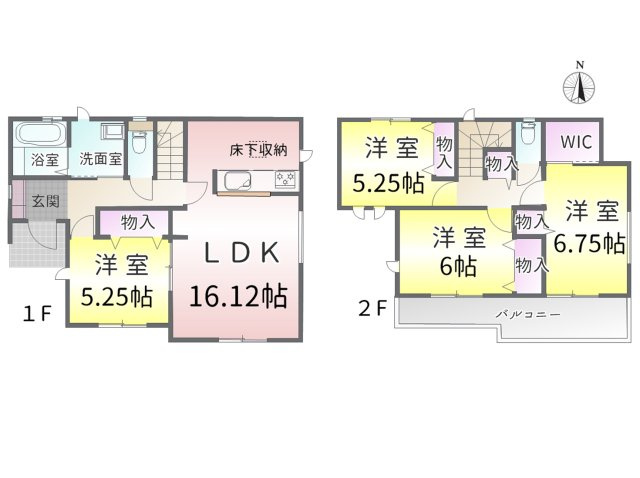 守山区森孝1丁目1139番(全3棟)の間取り